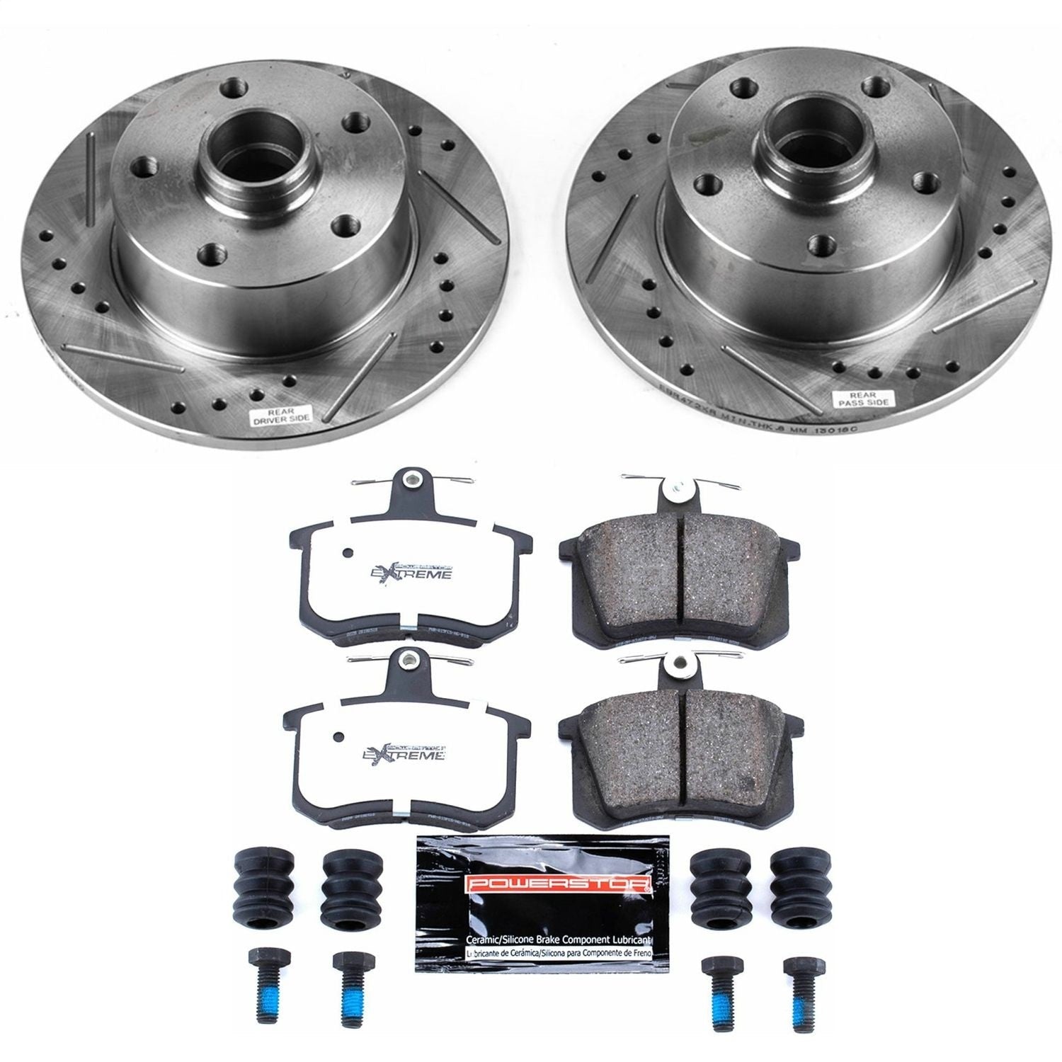 PowerStop Rear Z26 Street Warrior Brake Kit | Audi A4 (96-97) (K588-26)