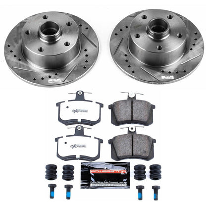PowerStop Rear Z26 Street Warrior Brake Kit | Audi A4 (96-97) (K588-26)
