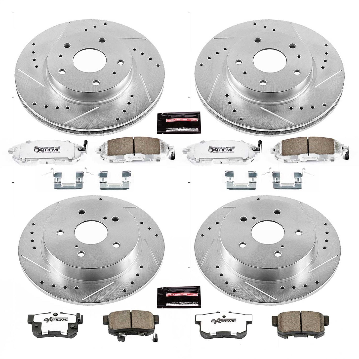 PowerStop Front & Rear Z26 Street Warrior Brake Kit | Suzuki SX4 (07-13) (K5888-26)