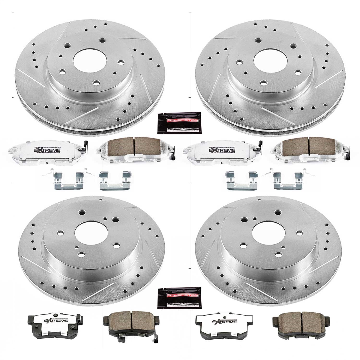 PowerStop Front & Rear Z26 Street Warrior Brake Kit | Suzuki SX4 (07-13) (K5888-26)