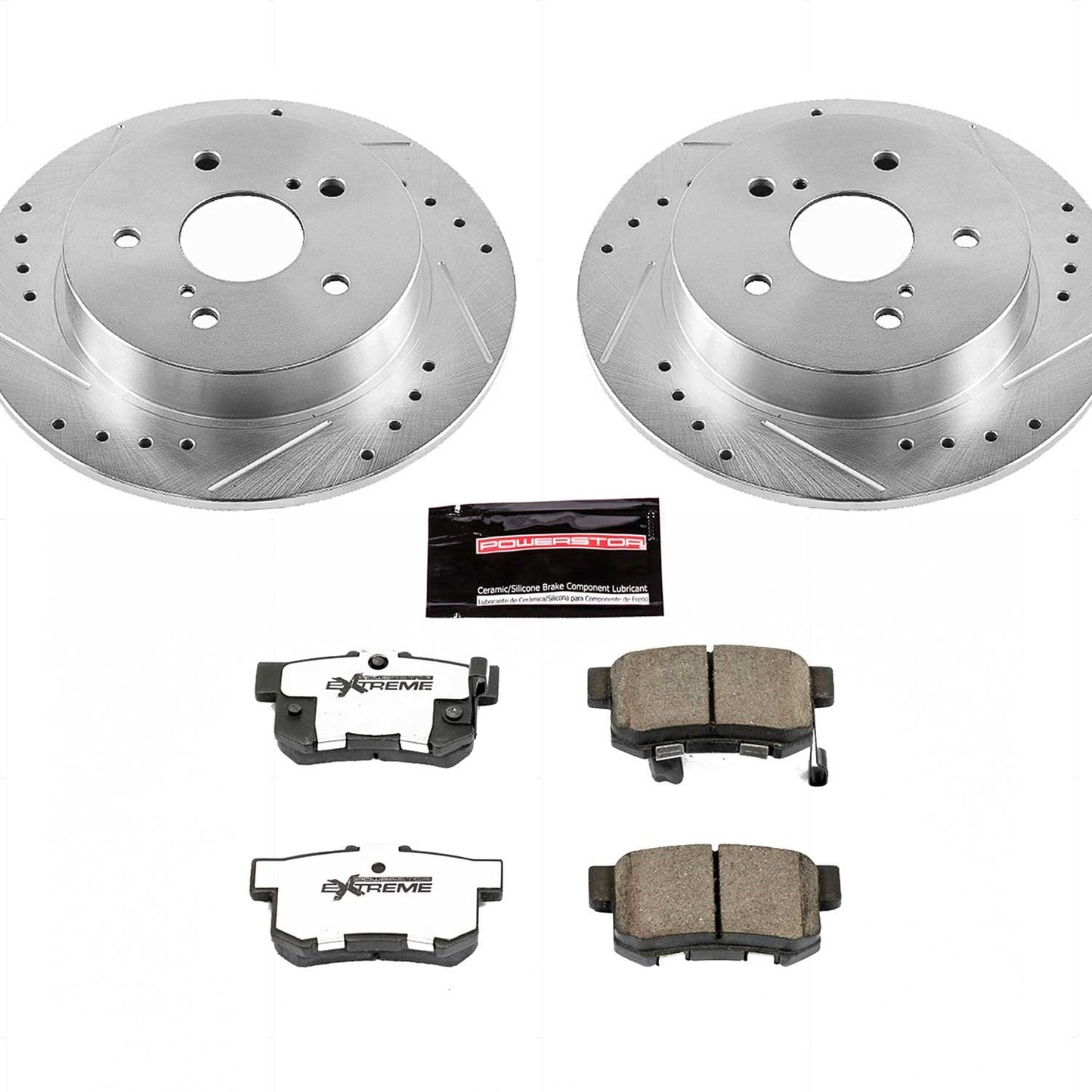 PowerStop Rear Z26 Street Warrior Brake Kit | Suzuki SX4 (07-13) (K5889-26)
