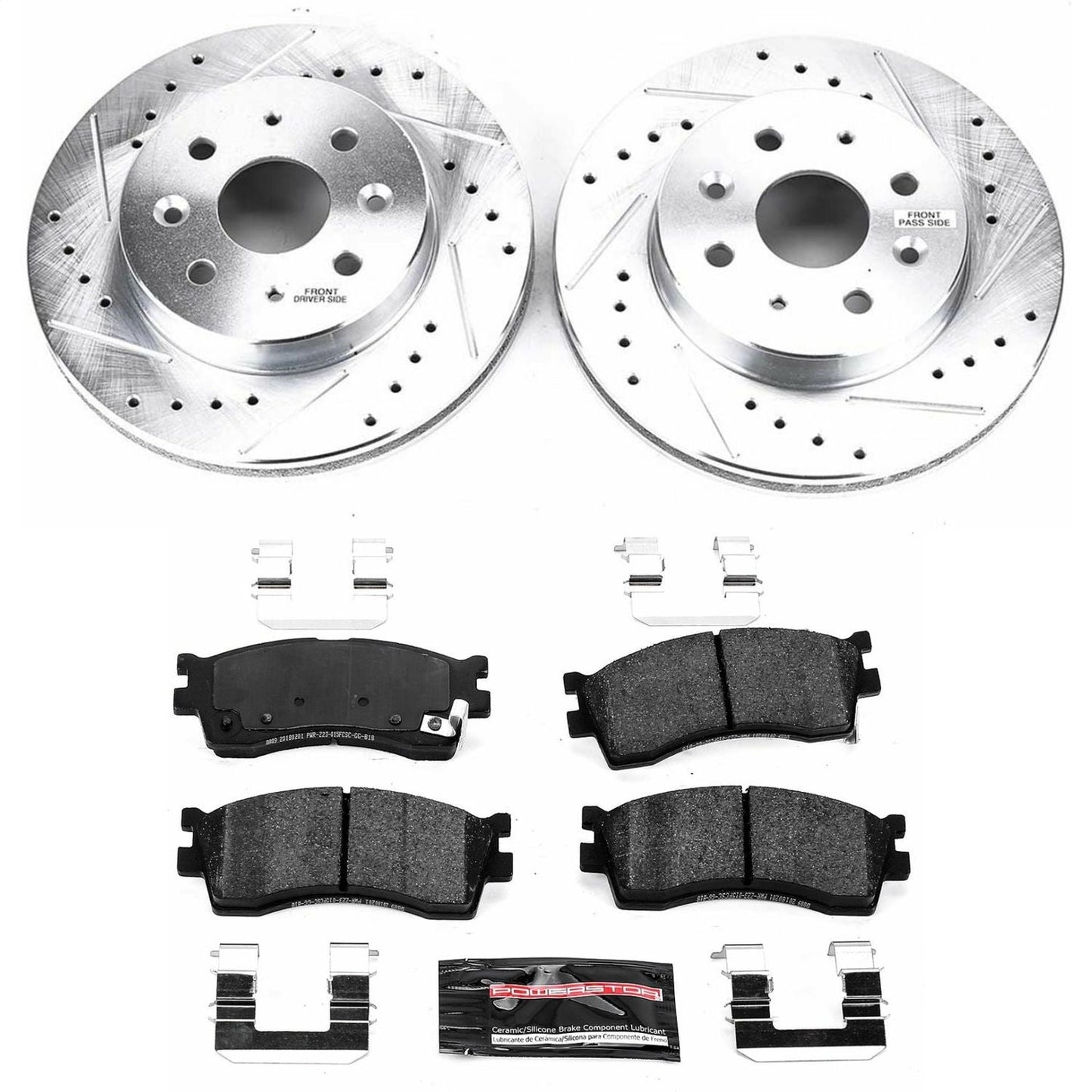 PowerStop Z23 Evolution Sport Front Brake Kit | Kia Rio (03-05) (K5902)