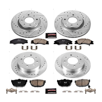 PowerStop Front & Rear Z23 Evolution Sport Brake Kit | Kia Spectra (04-09) (K5904)