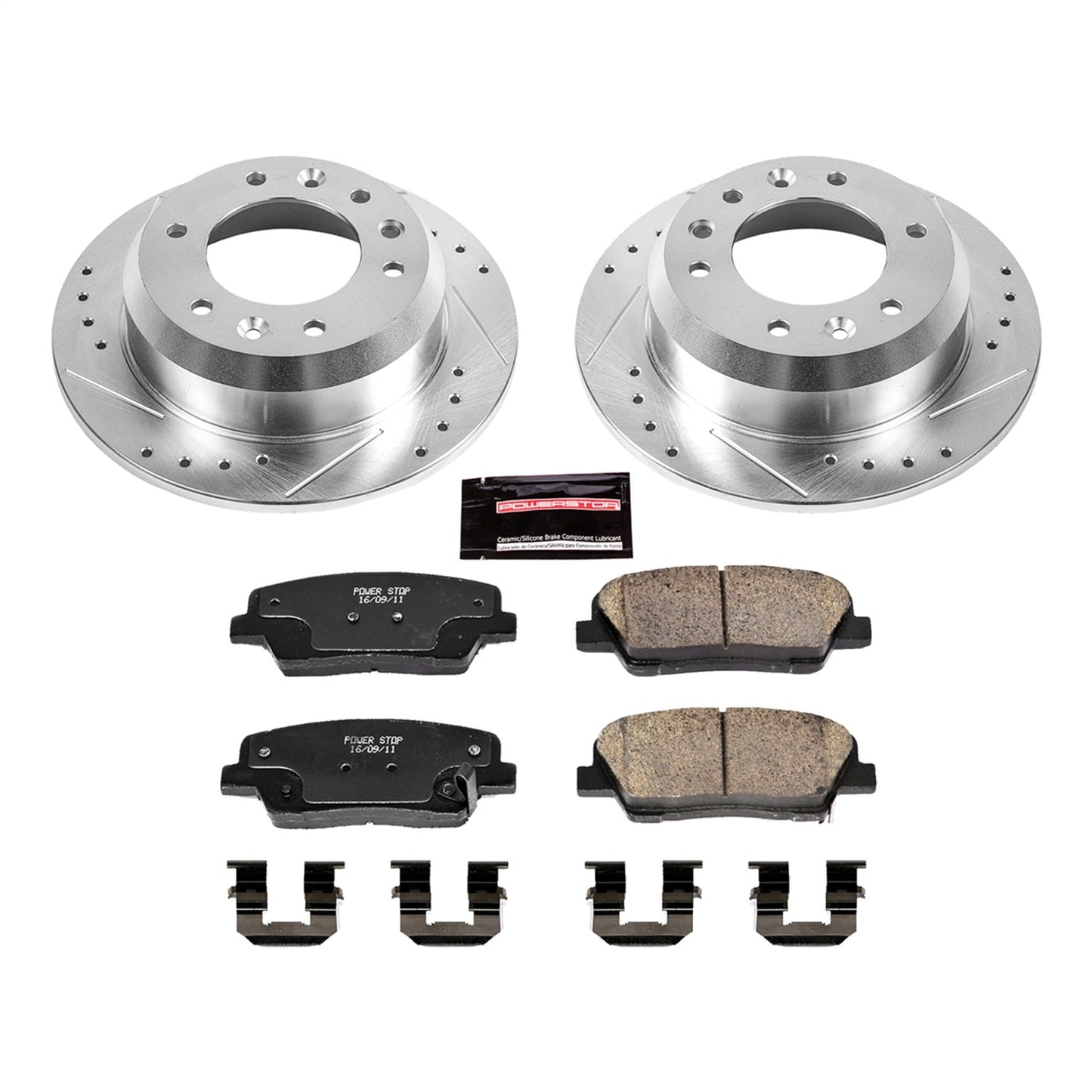 PowerStop Rear Z23 Evolution Sport Brake Kit | Hyundai Entourage (07-08) (K5906)