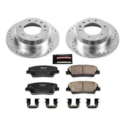 PowerStop Rear Z23 Evolution Sport Brake Kit | Hyundai Entourage (07-08) (K5906)