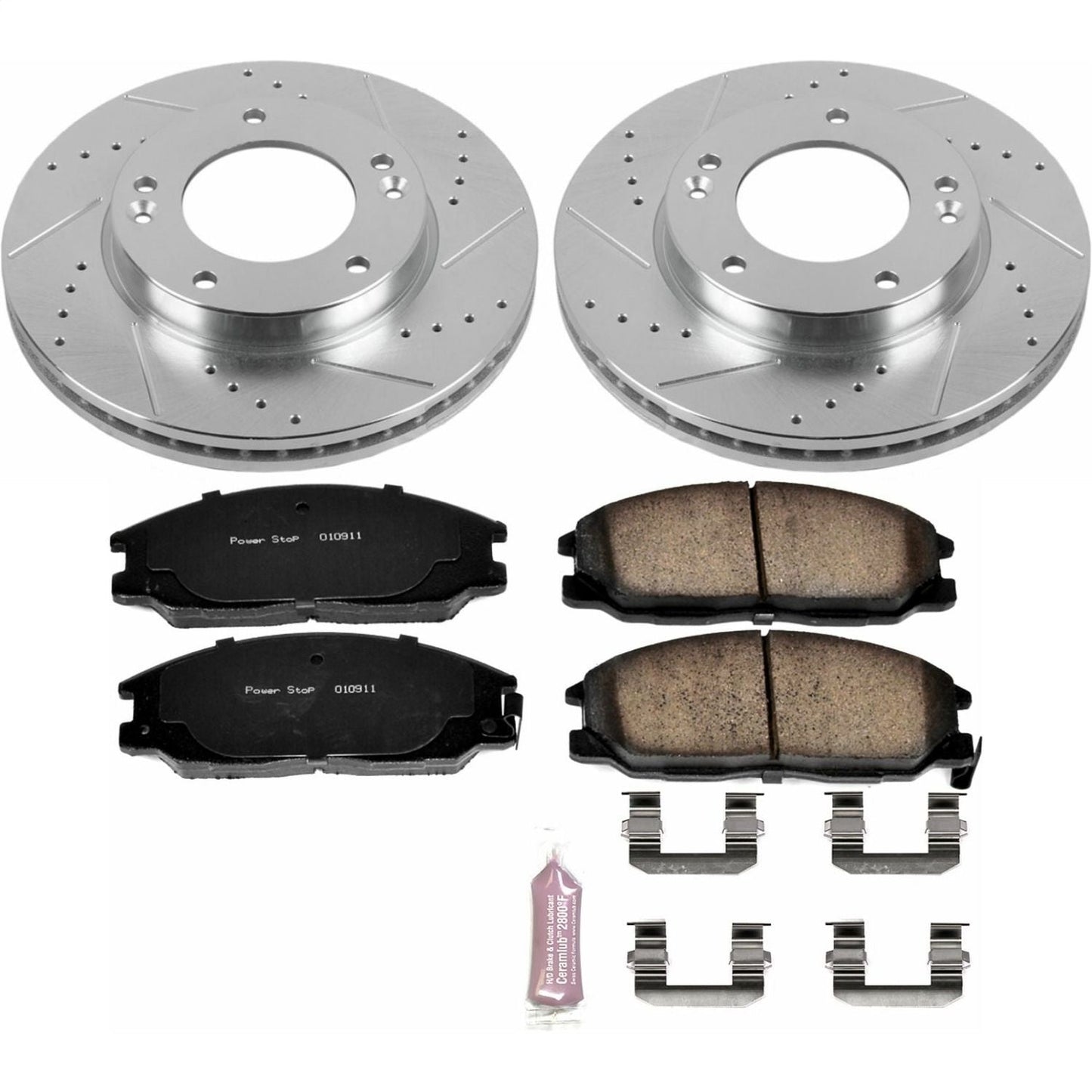 PowerStop Front Z23 Evolution Sport Brake Kit | Kia Sorento (07-09) (K5908)