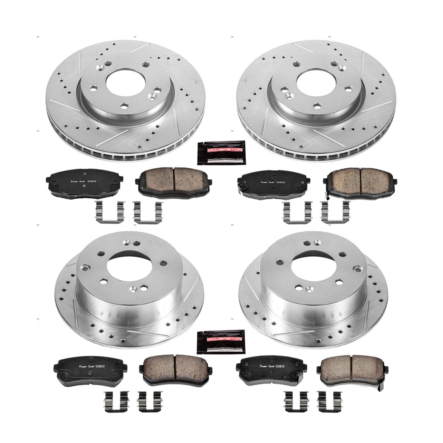 PowerStop Front & Rear Z23 Evolution Sport Brake Kit | Kia Forte (10-13) (K5912)