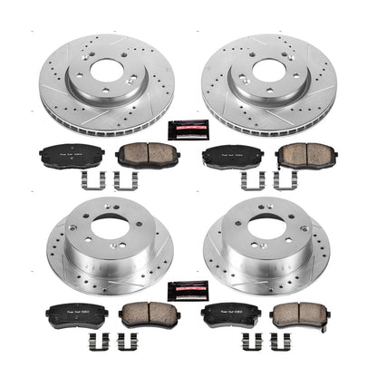 PowerStop Front & Rear Z23 Evolution Sport Brake Kit | Kia Forte (10-13) (K5912)