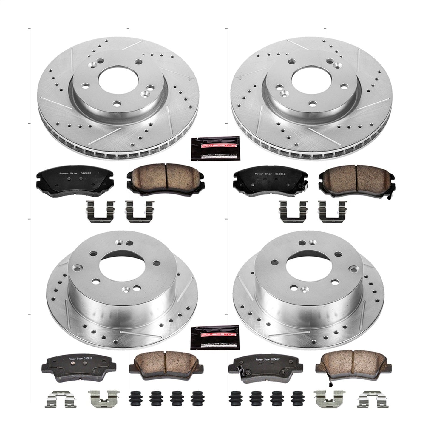 PowerStop Front & Rear Z23 Evolution Sport Brake Kit | Kia Soul (10-11) (K5914)