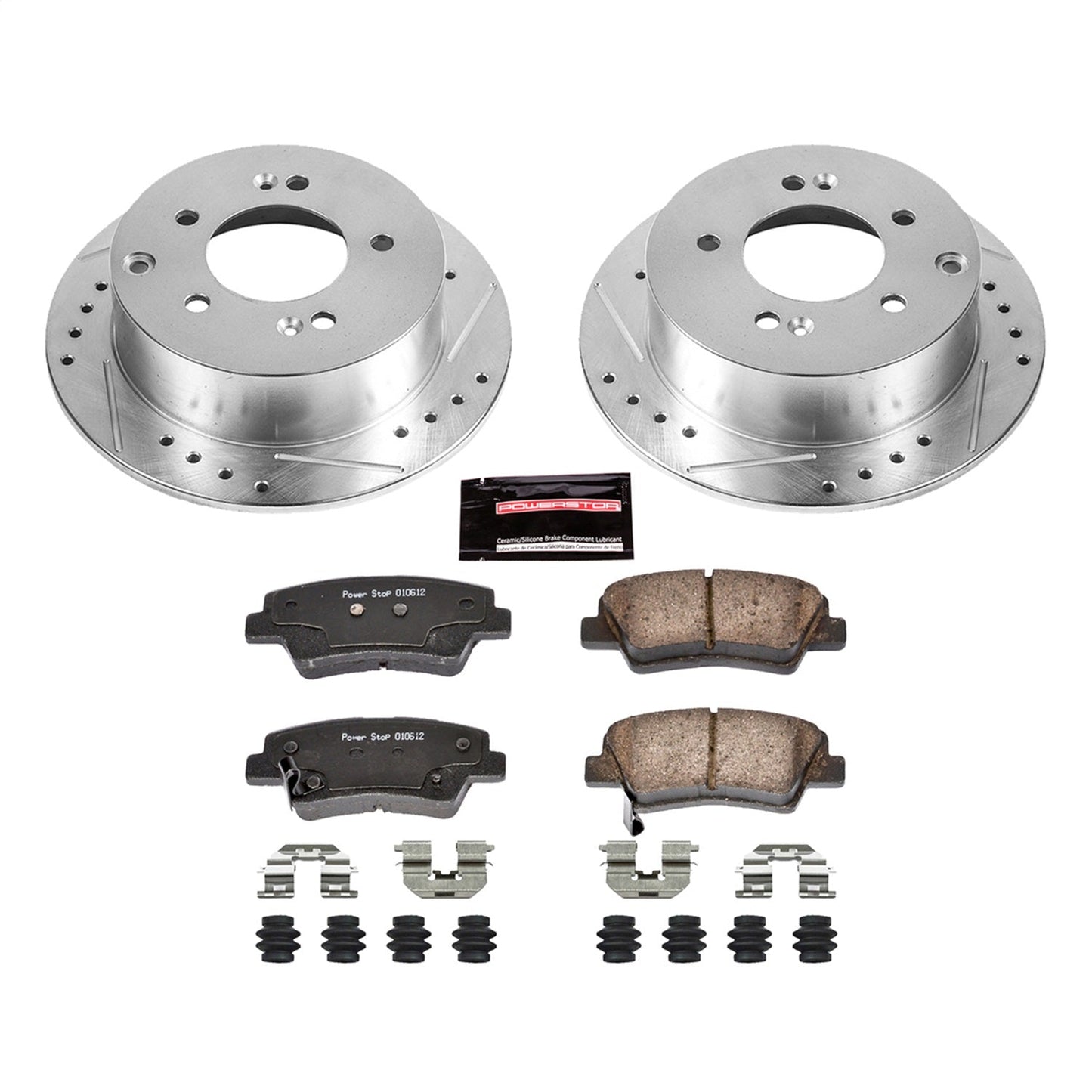 PowerStop Rear Z23 Evolution Sport Brake Kit | Kia Soul (10-13) (K5916)