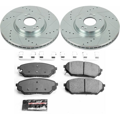 PowerStop Z23 Evolution Sport Front Brake Kit | Hyundai Veracruz (07-12) (K5918)