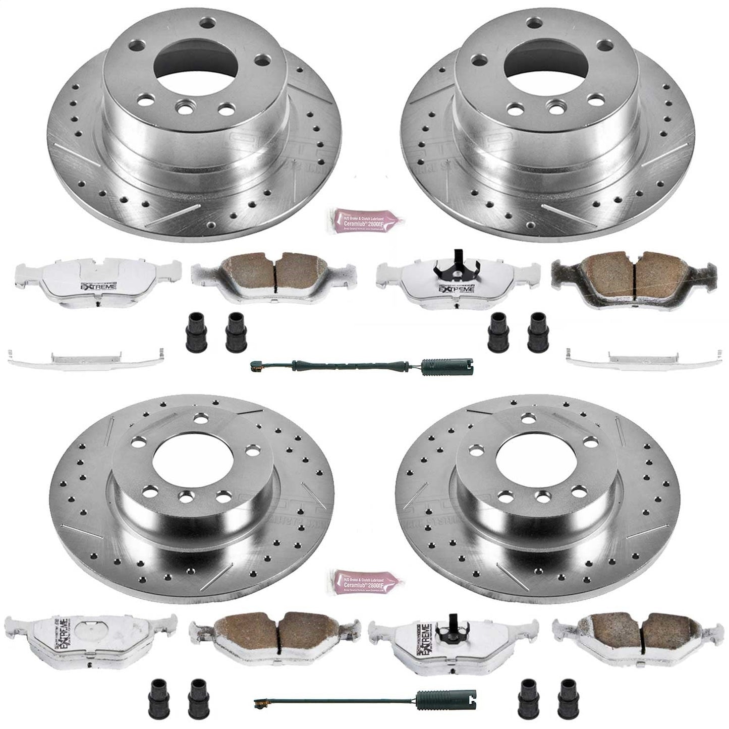 PowerStop Front & Rear Z26 Street Warrior Brake Kit | BMW Z3 (96-98) (K592-26)