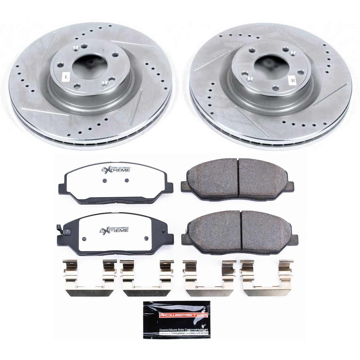 PowerStop Front Z26 Street Warrior Brake Kit | Hyundai Genesis (09-11) (K5921-26)
