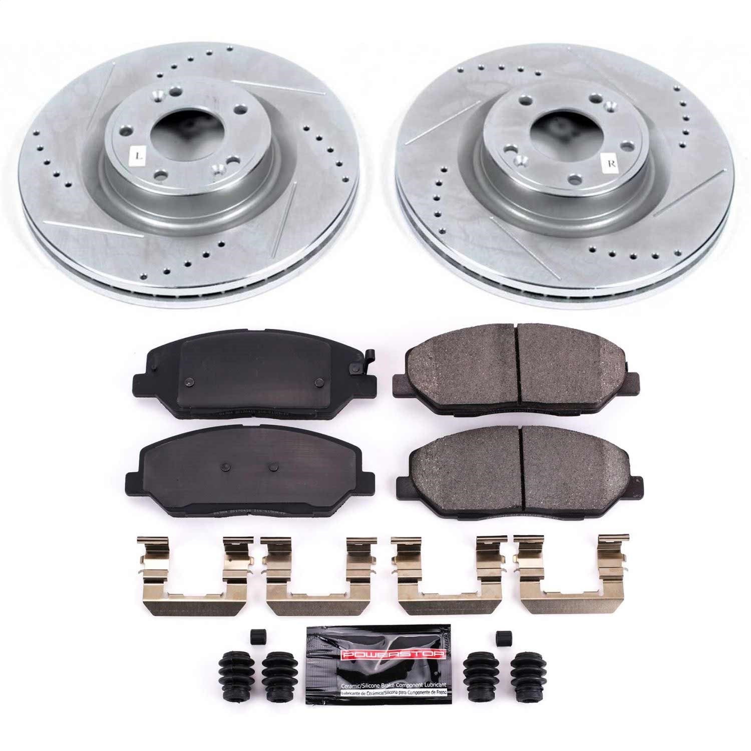 PowerStop Front Z23 Evolution Sport Brake Kit | Hyundai Genesis (09-11) (K5921)