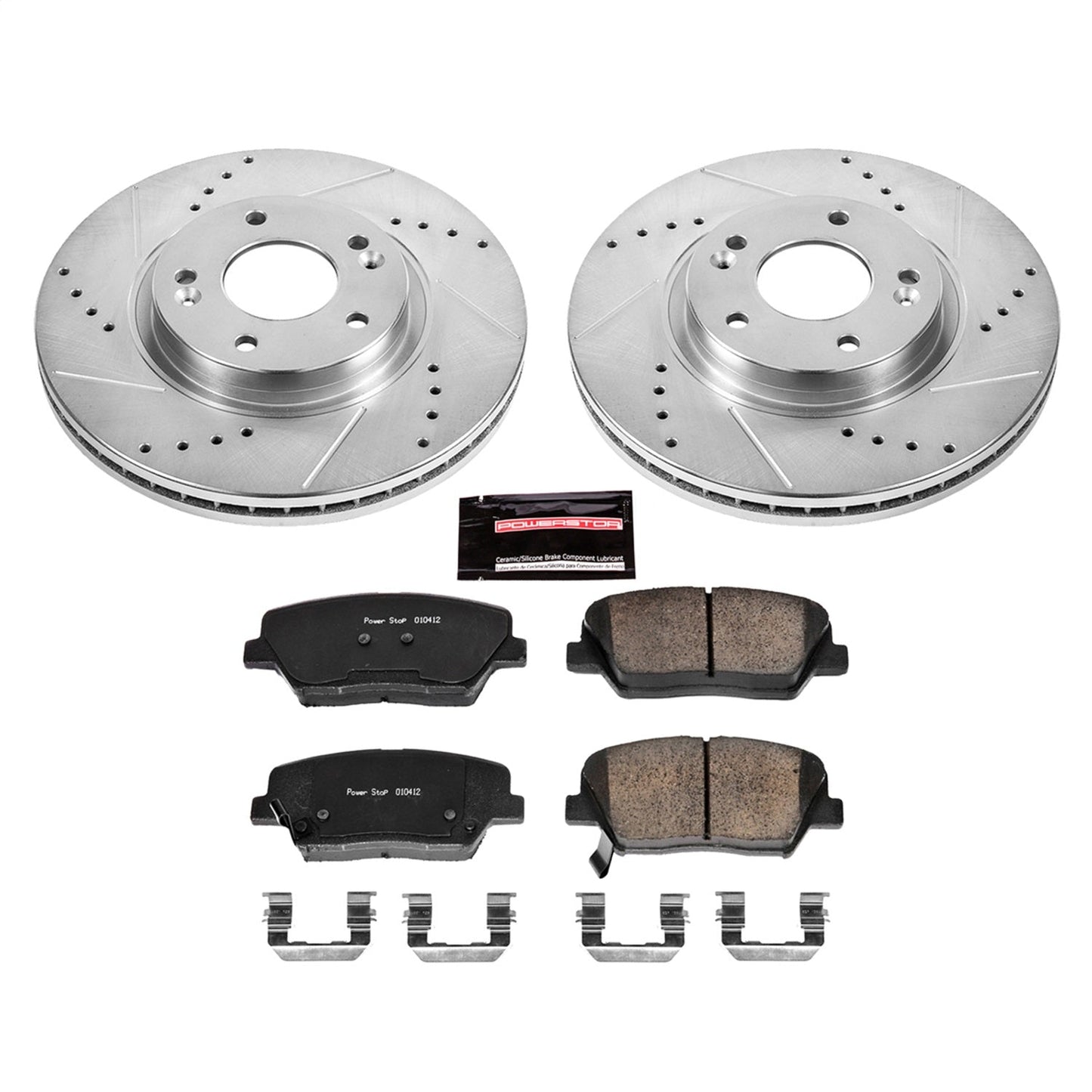 PowerStop Z23 Evolution Sport Front Brake Kit | Hyundai Santa Fe (10-12) (K5926)