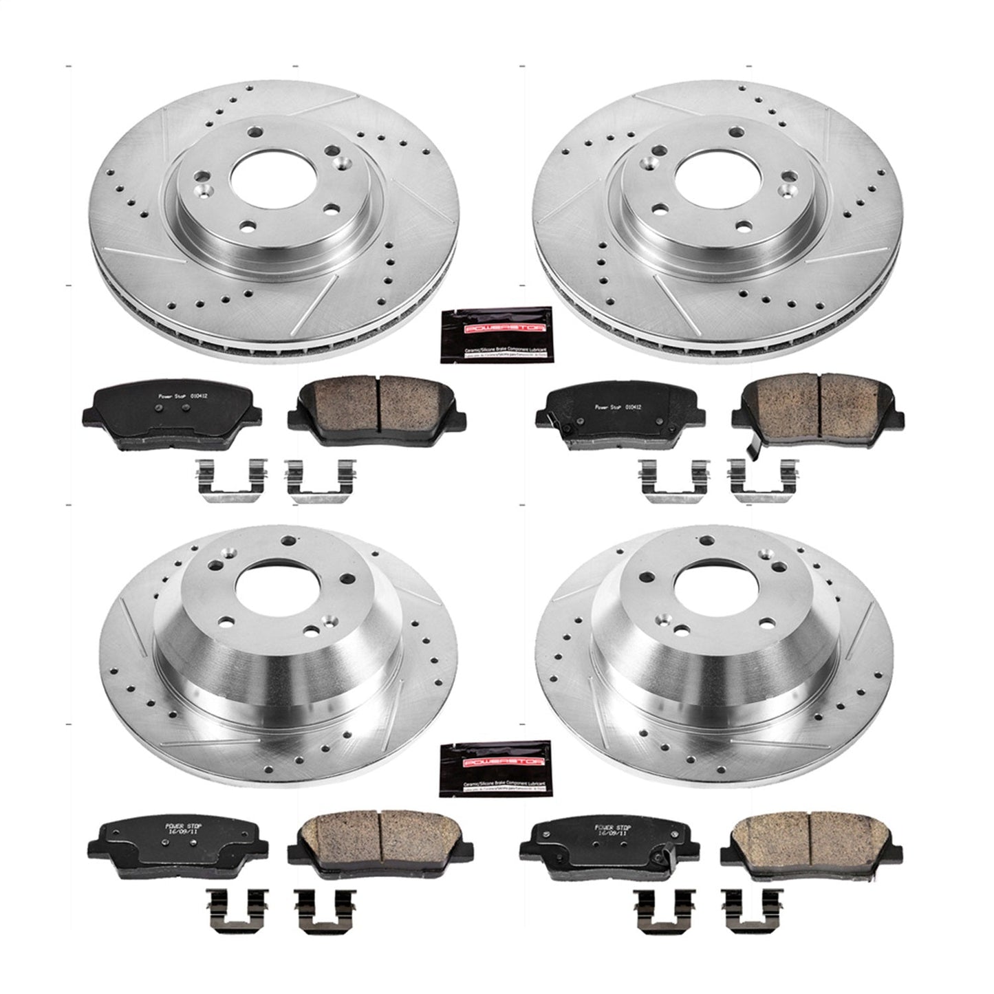 PowerStop Front & Rear Z23 Evolution Sport Brake Kit | Hyundai Santa Fe (10-12) (K5927)