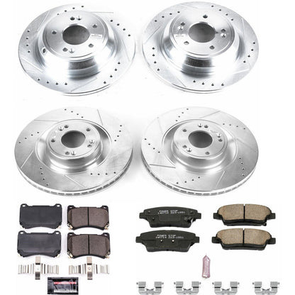 PowerStop Front & Rear Z23 Evolution Sport Brake Kit | Hyundai Genesis (12-14) (K5929)