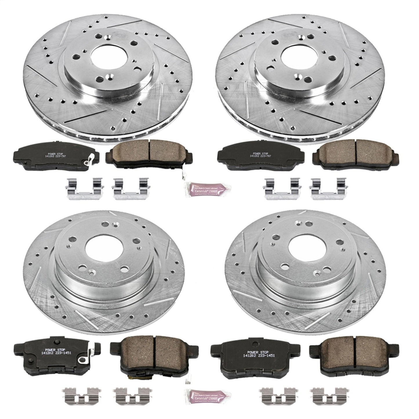 PowerStop Front & Rear Z23 Evolution Sport Brake Kit | Honda Accord (11) (K5935)