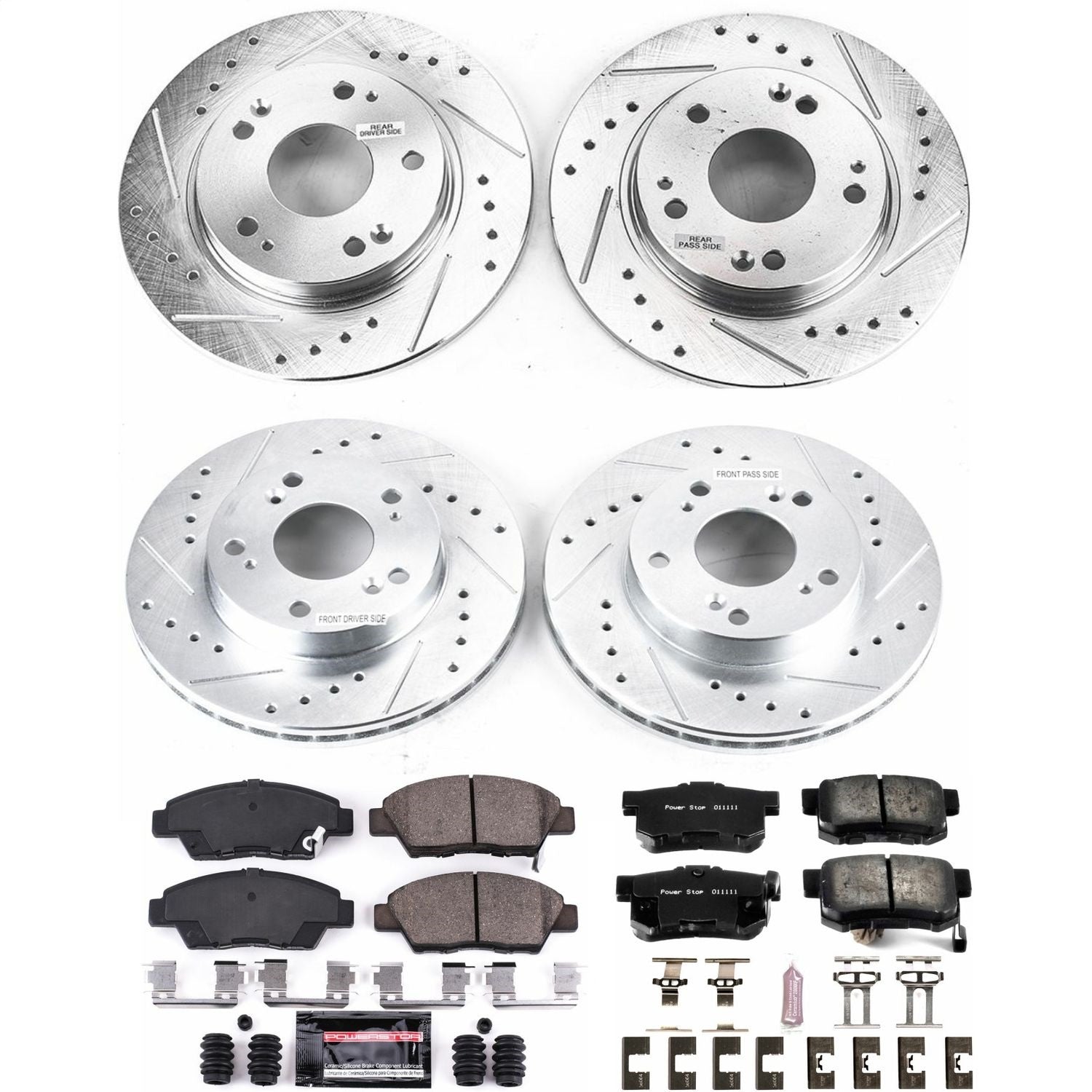 PowerStop Front & Rear Z23 Evolution Sport Brake Kit | Honda CR-Z (11-15) (K5936)