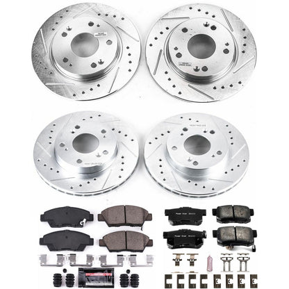 PowerStop Front & Rear Z23 Evolution Sport Brake Kit | Honda CR-Z (11-15) (K5936)