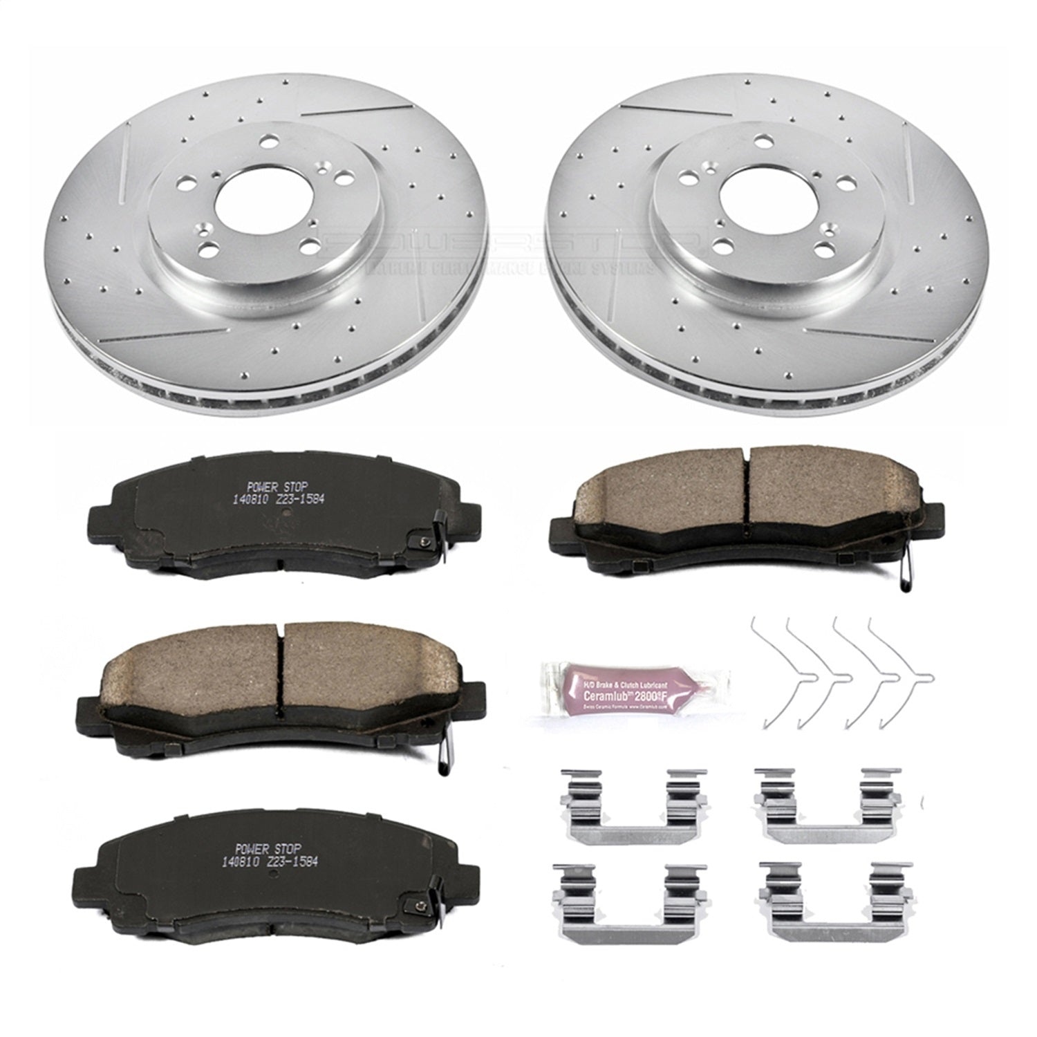 PowerStop Front Z23 Evolution Sport Brake Kit | Honda Ridgeline (12-14) (K5939)