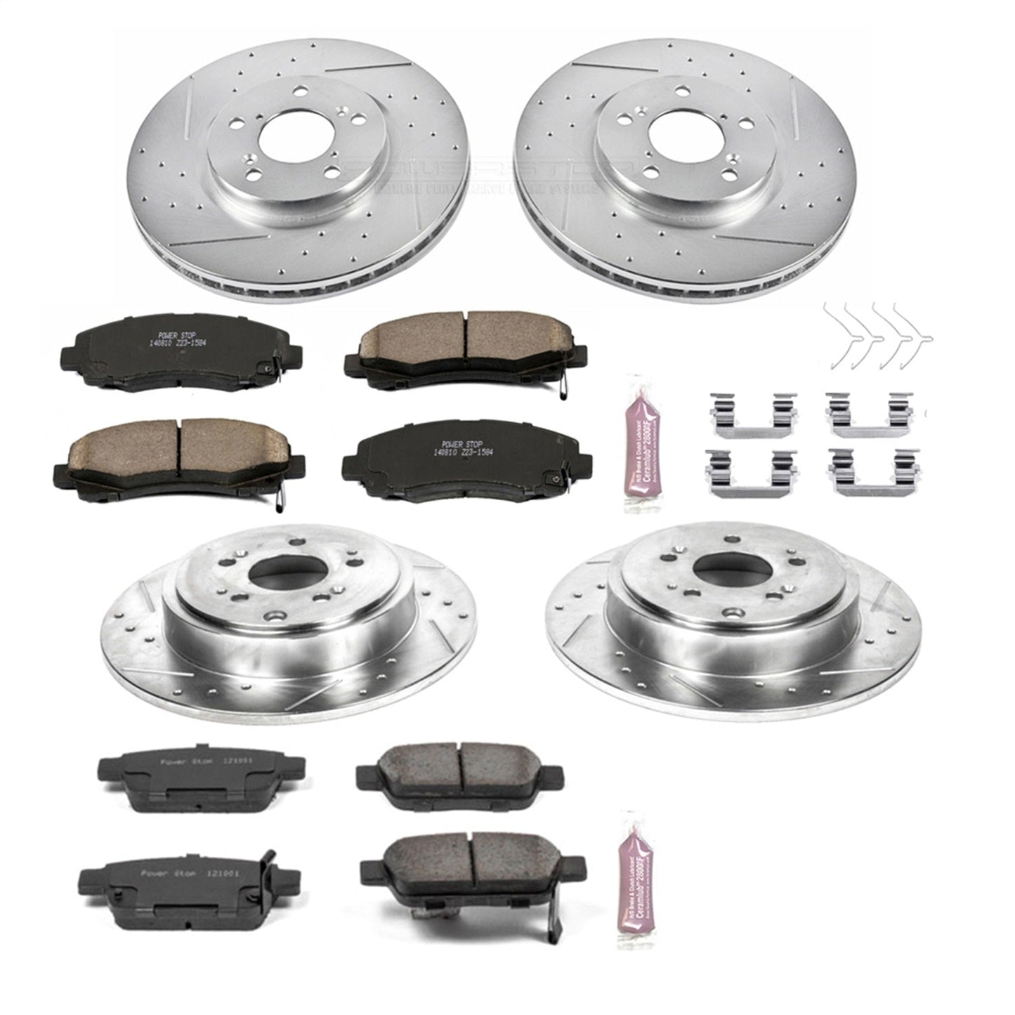 PowerStop Front & Rear Z23 Evolution Sport Brake Kit | Honda Ridgeline (12-14) (K5940)