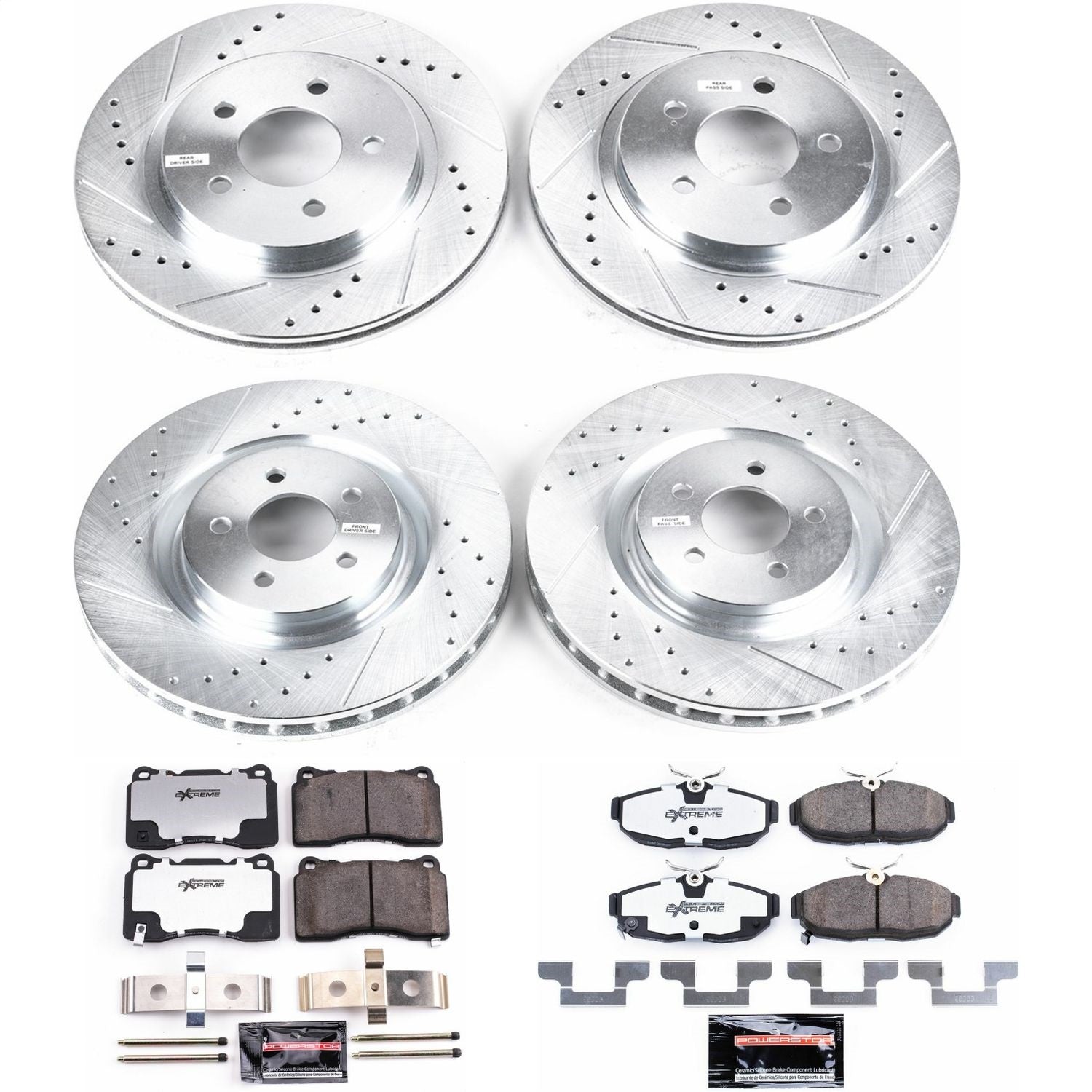 PowerStop Front & Rear Z26 Street Warrior Brake Kit | Ford Mustang (12) (K5942-26)