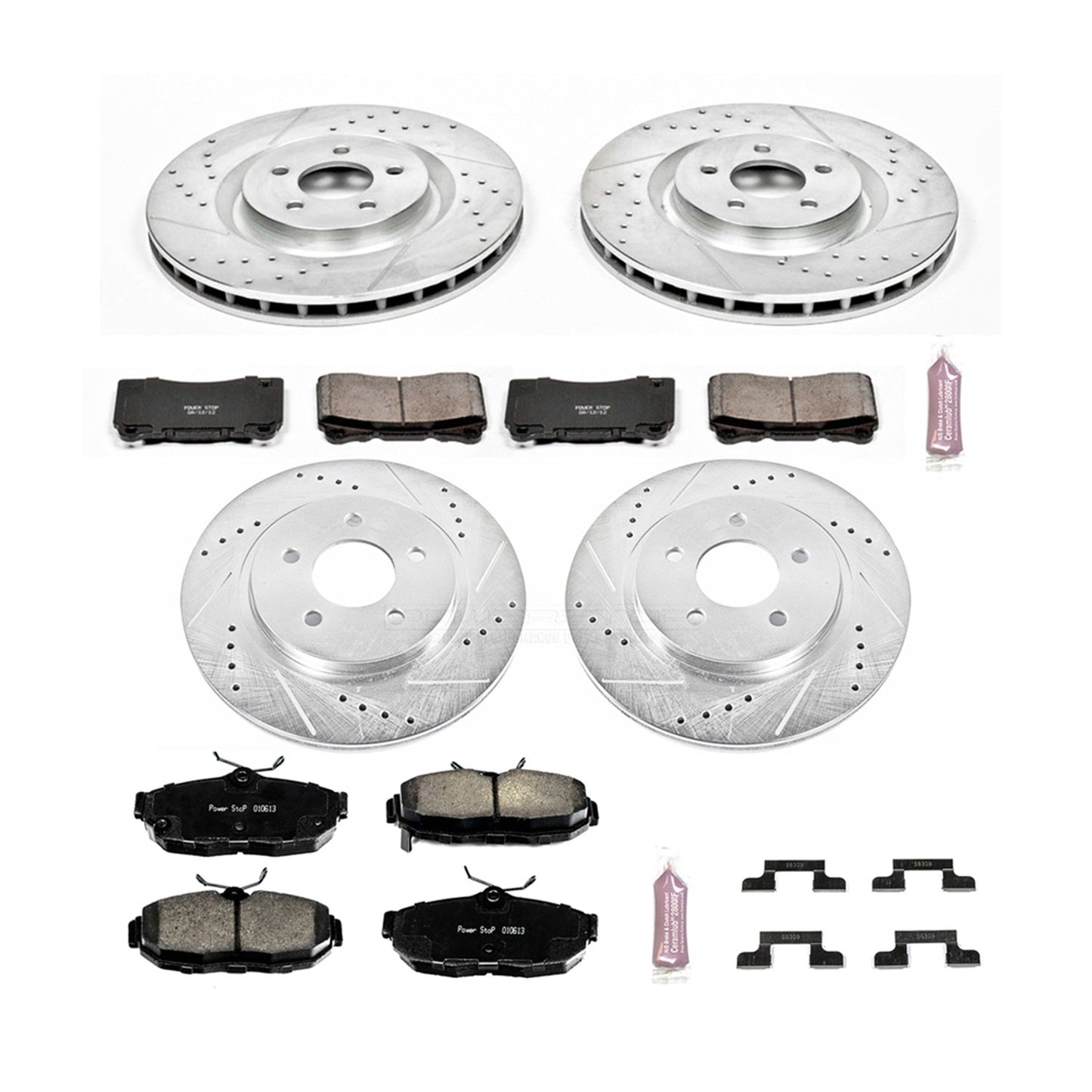 PowerStop Front & Rear Z23 Evolution Sport Brake Kit | Ford Mustang (12) (K5942)
