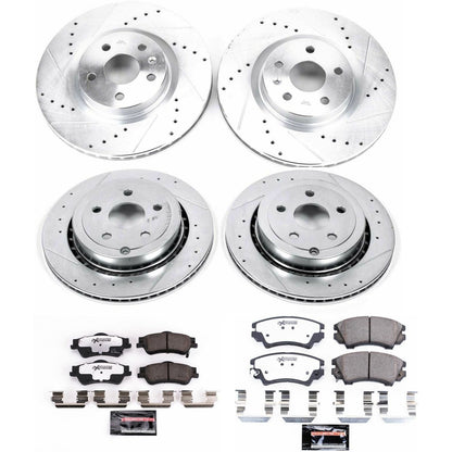 PowerStop Front & Rear Z26 Street Warrior Brake Kit | Chevrolet Caprice (11-17) (K5949-26)