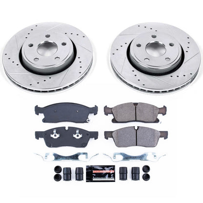 PowerStop Front Z23 Evolution Sport Brake Kit | Dodge Durango (11-19) (K5951)
