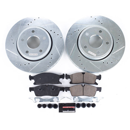 PowerStop Front Z23 Evolution Sport Brake Kit | Dodge Durango (11-19) (K5951)