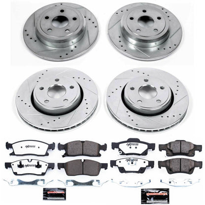 PowerStop Front & Rear Z36 Truck & Tow Brake Kit | Dodge Durango (11-19) (K5952-36)