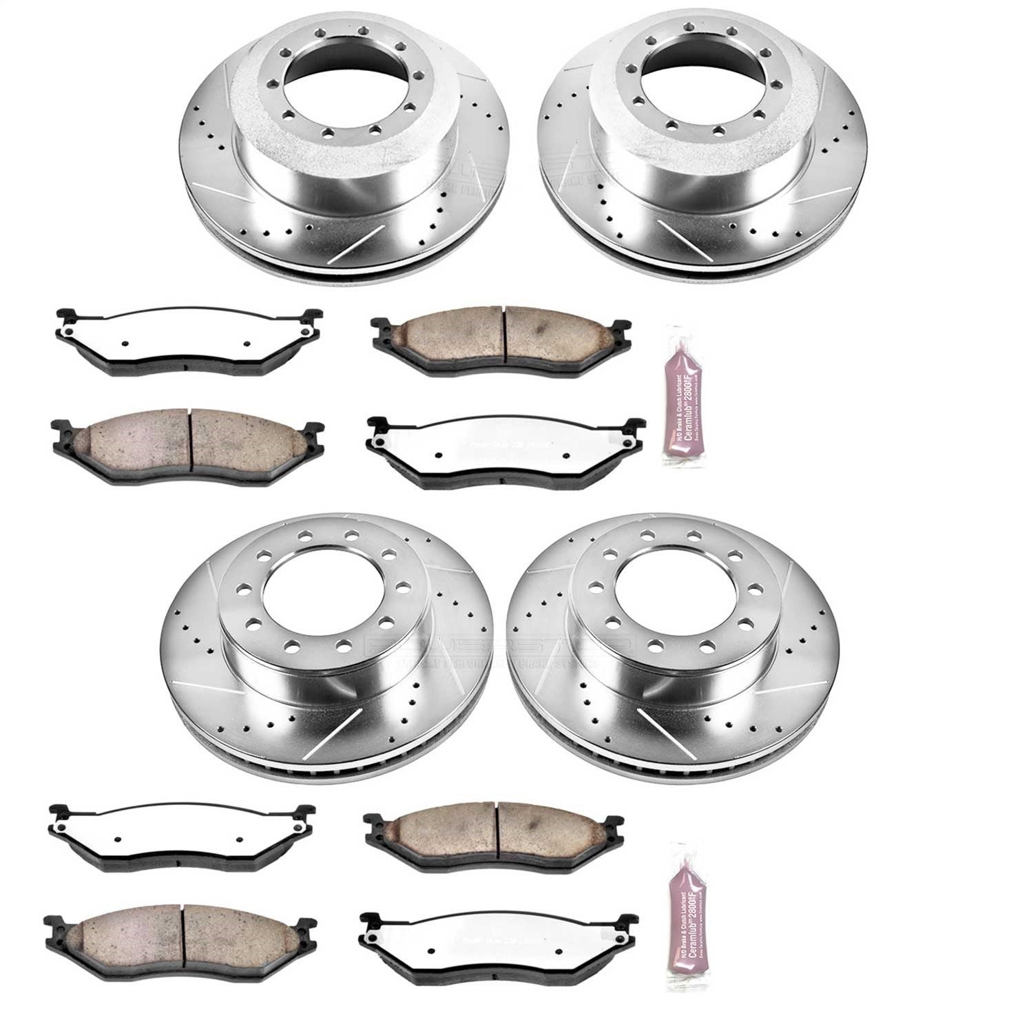 PowerStop Front and Rear Z36 Truck & Tow Brake Kit | Ford F-550 Super Duty (05-16) (K5965-36)