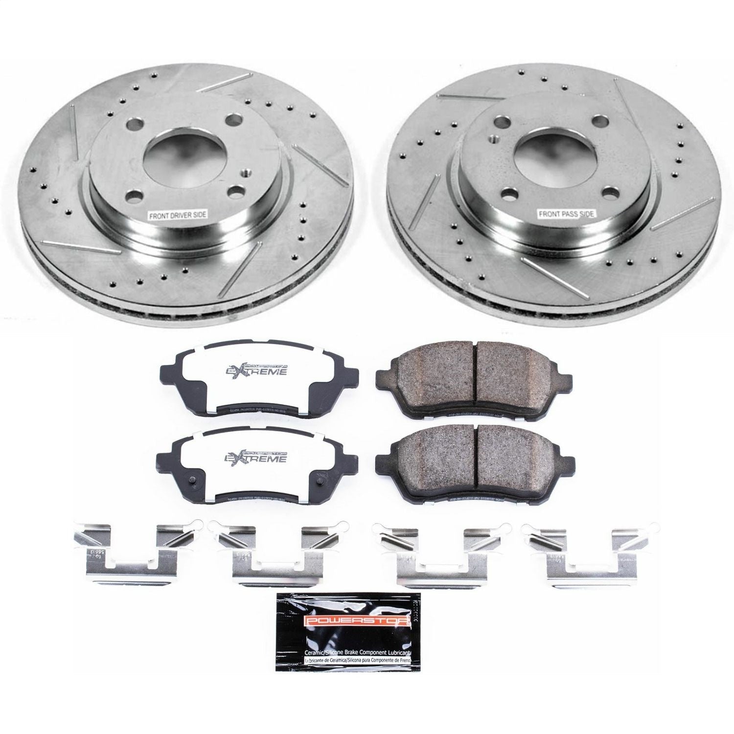 PowerStop Z26 Street Warrior Front Brake Kit | Ford Fiesta (11-19) (K5969-26)