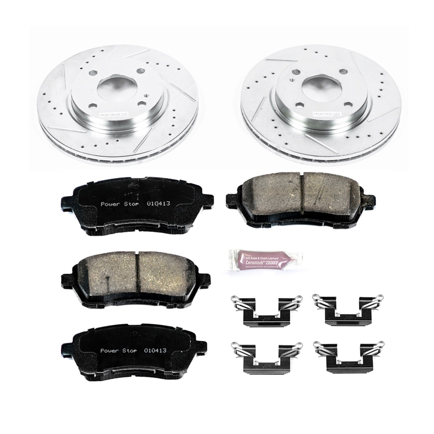 PowerStop Front Z23 Evolution Sport Brake Kit | Ford Fiesta (11-19) (K5969)