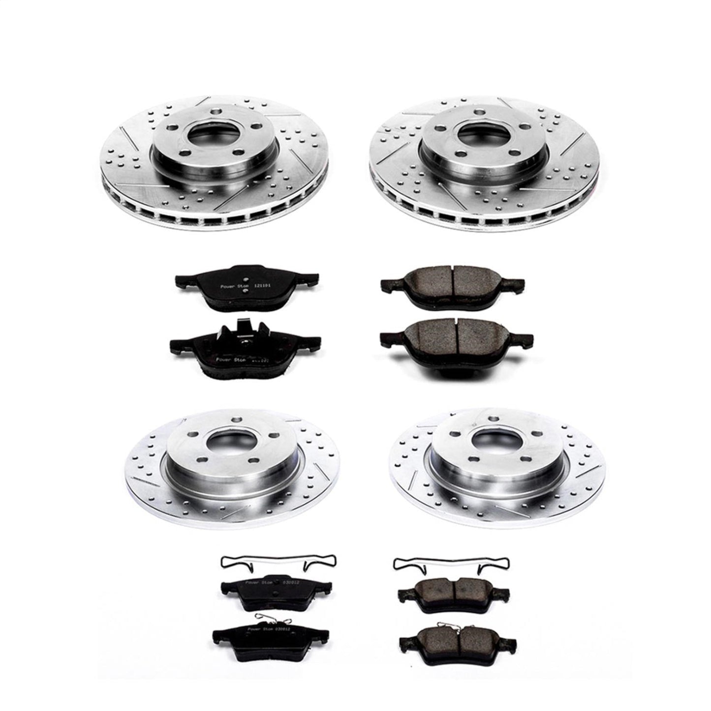 PowerStop Front & Rear Z23 Evolution Sport Brake Kit | Ford Focus (12-18) (K5977)