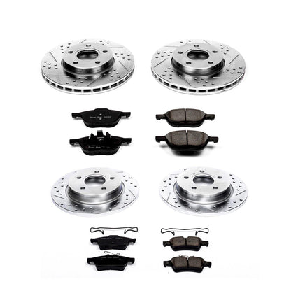 PowerStop Front & Rear Z23 Evolution Sport Brake Kit | Ford Focus (12-18) (K5977)