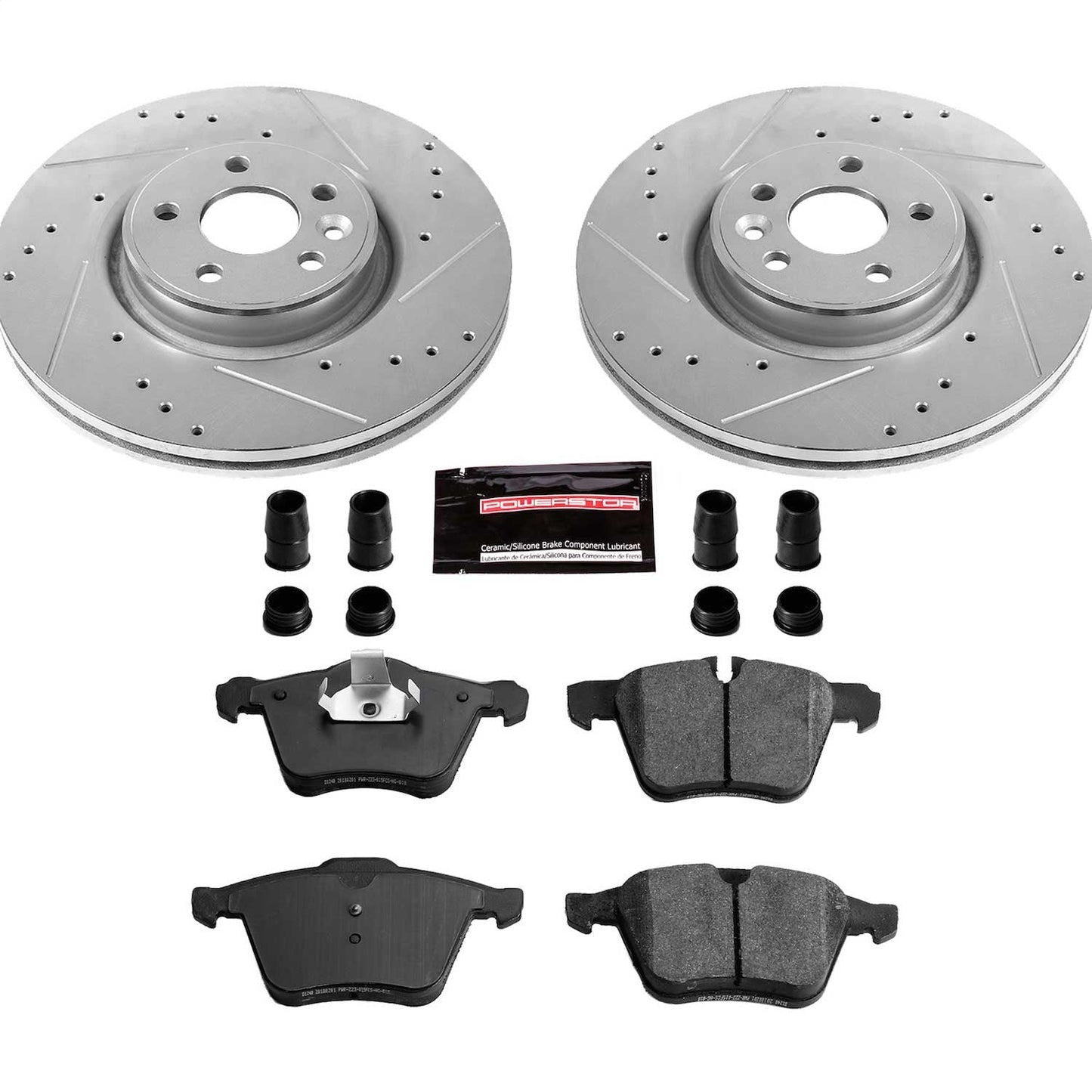 PowerStop Front Z23 Evolution Sport Brake Kit | Volvo S60 (13-14) (K5978)