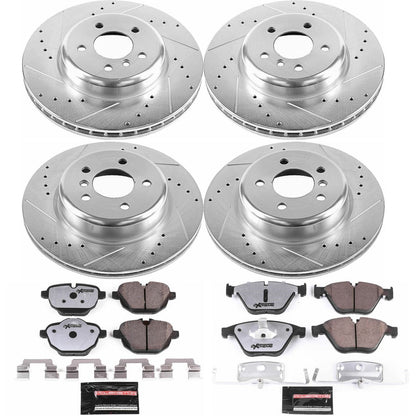 PowerStop Front & Rear Z26 Street Warrior Brake Kit | BMW 535d (14-16) (K6023-26)