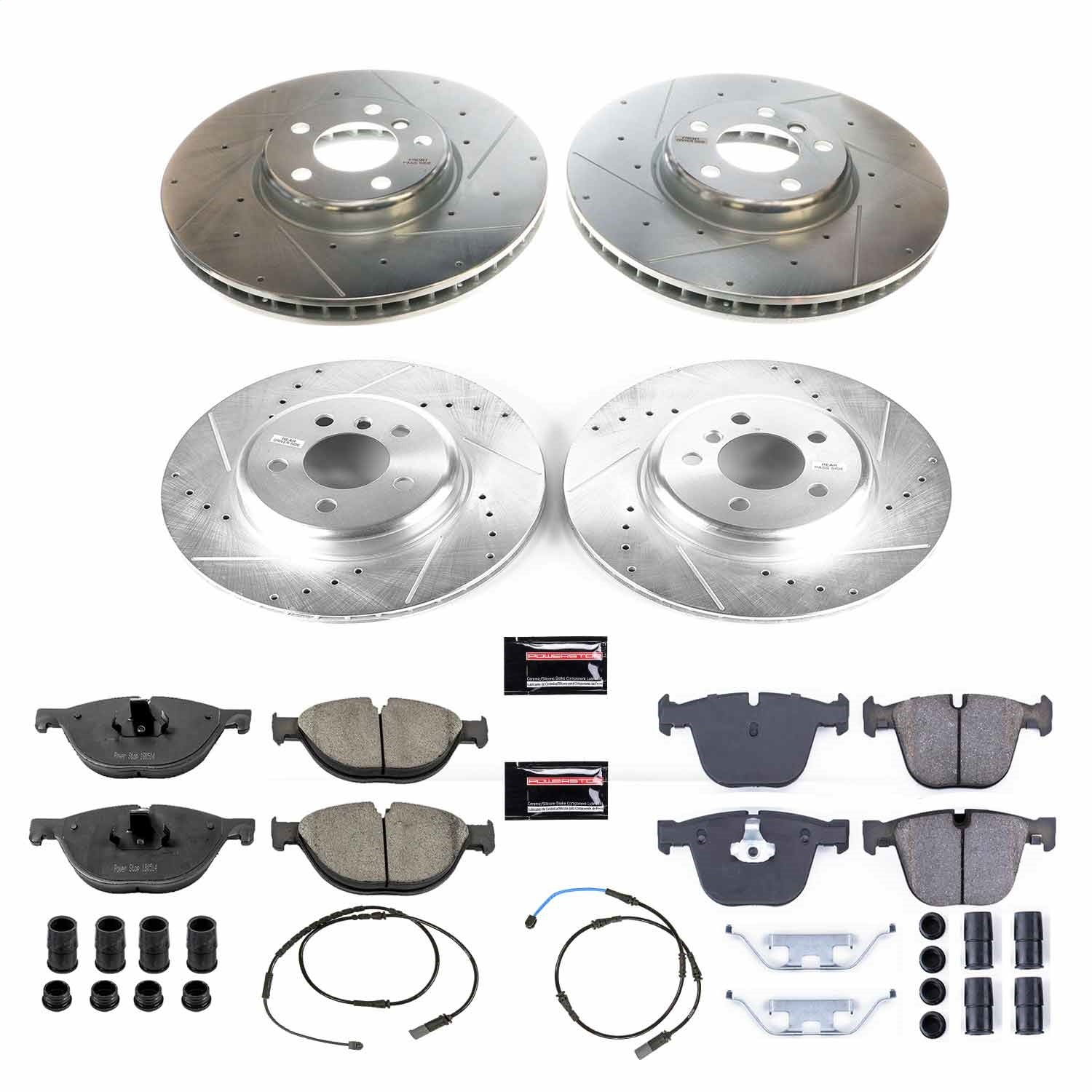 PowerStop Front & Rear Z23 Evolution Sport Brake Kit | BMW 535i GT (10-17) (K6027)