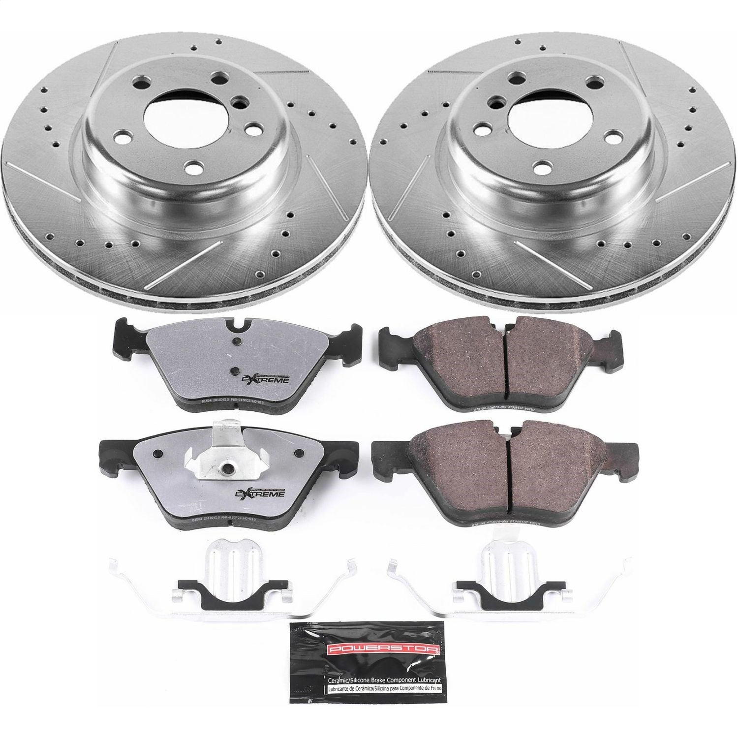PowerStop Front Z26 Street Warrior Brake Kit | BMW 528i (11-16) (K6032-26)