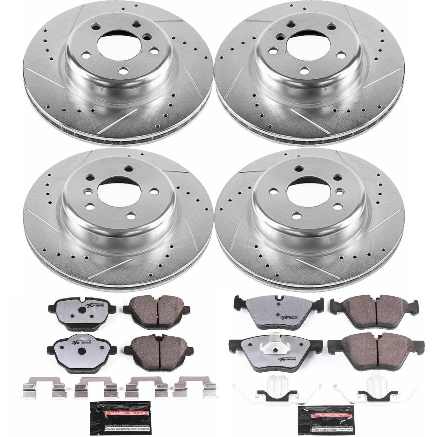 PowerStop Front & Rear Z26 Street Warrior Brake Kit | BMW 528i (11-16) (K6033-26)
