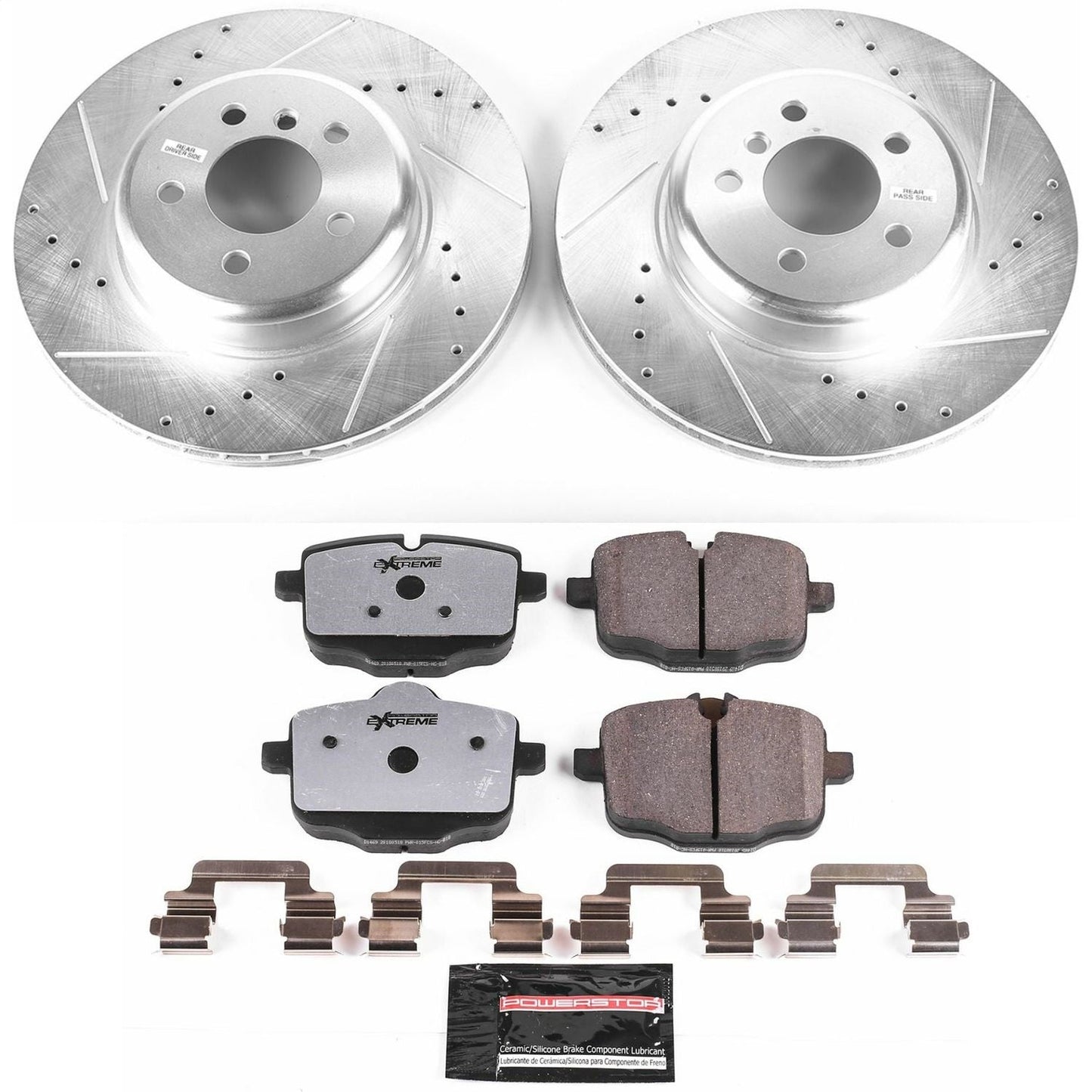 PowerStop Rear Z26 Street Warrior Brake Kit | BMW 550i (11-16) (K6037-26)