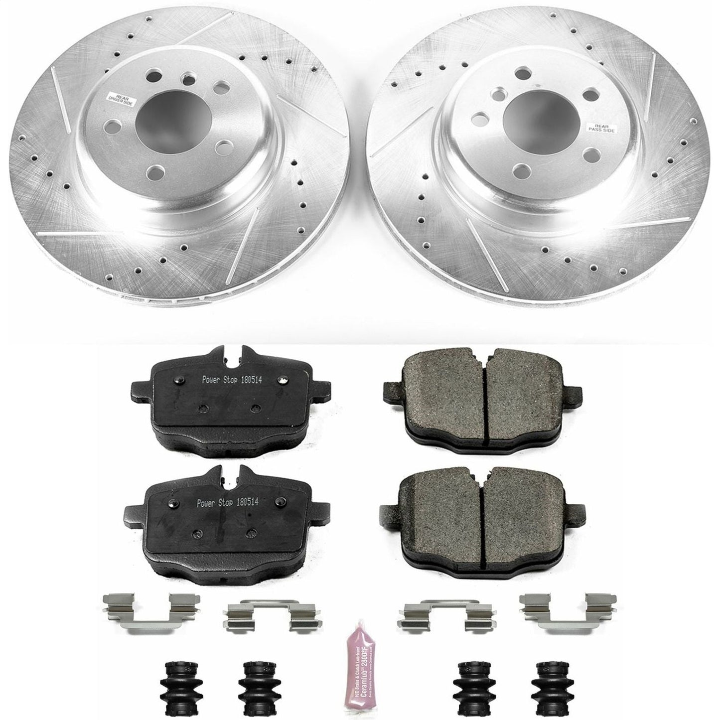 PowerStop Rear Z23 Evolution Sport Brake Kit | BMW 550i (11-16) (K6037)
