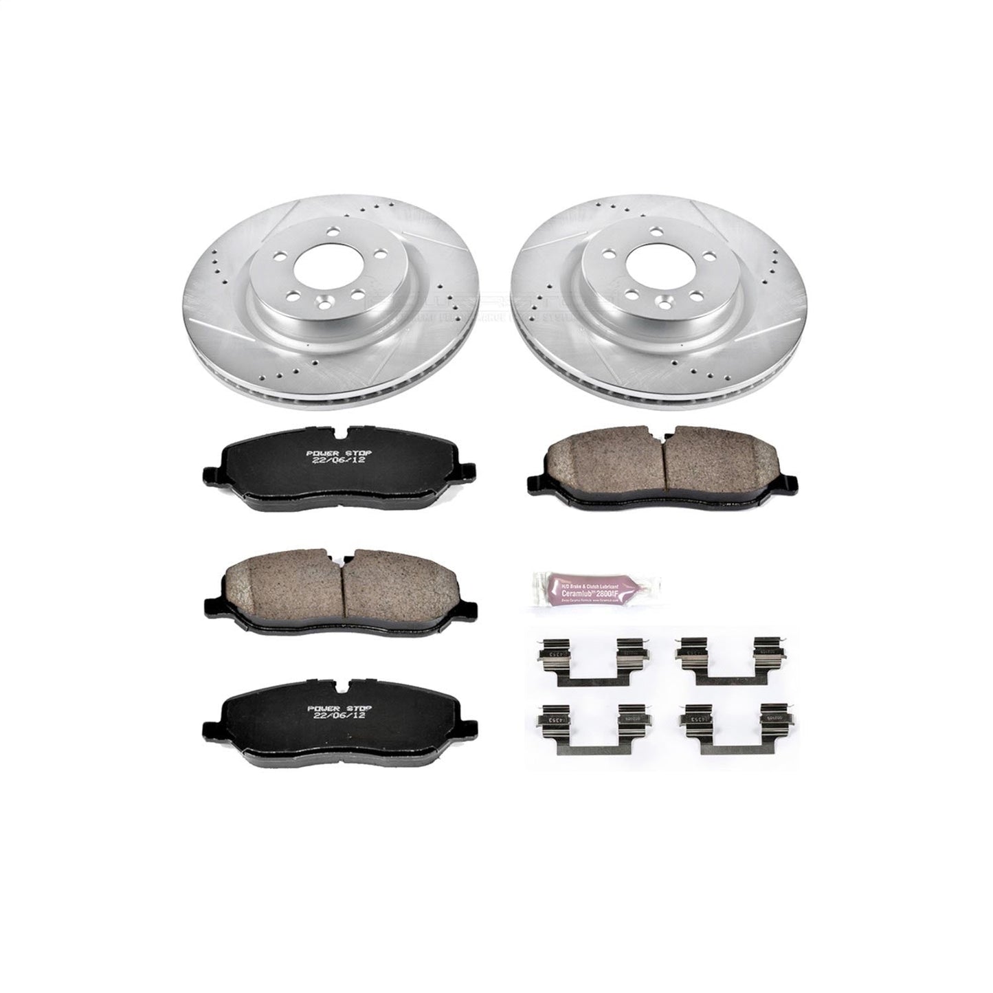 PowerStop Z23 Evolution Sport Front Brake Kit | Land Rover Range Rover Sport (06-09) (K6047)