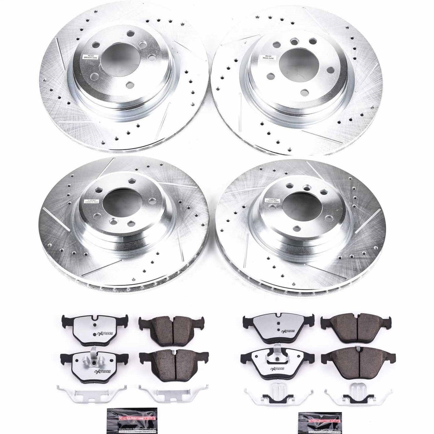 PowerStop Front & Rear Z26 Street Warrior Brake Kit | BMW 335i (11-13) (K6057-26)