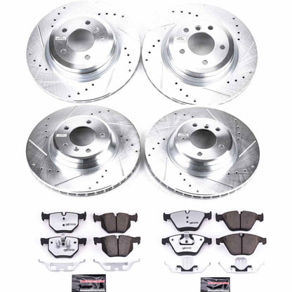 PowerStop Front & Rear Z26 Street Warrior Brake Kit | BMW 335i (11-13) (K6057-26)