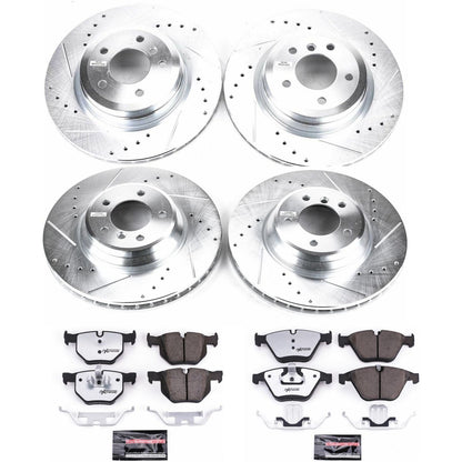 PowerStop Front & Rear Z26 Street Warrior Brake Kit | BMW 335i xDrive (11-13) (K6059-26)