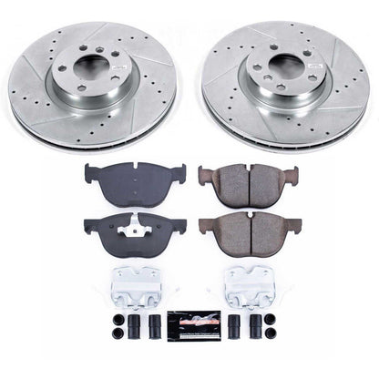PowerStop Front Z23 Evolution Sport Brake Kit | BMW X5 (10-13) (K6061)