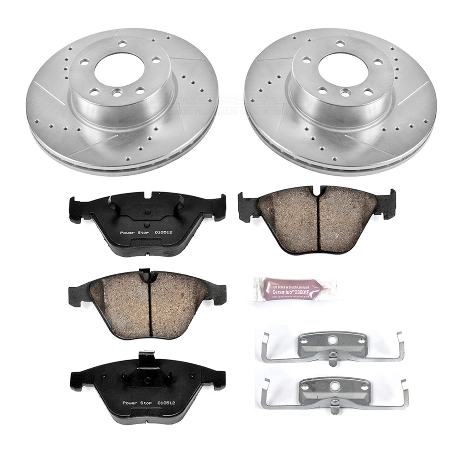 PowerStop Front Z23 Evolution Sport Brake Kit | BMW 328i xDrive (11-12) (K6073)